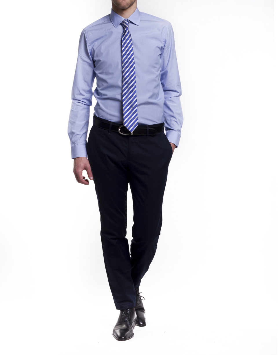 Camisa vestir raya fina