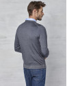 Jersey cuello caja tintado color gris