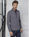 Chaqueta con cierrre cremallera gris