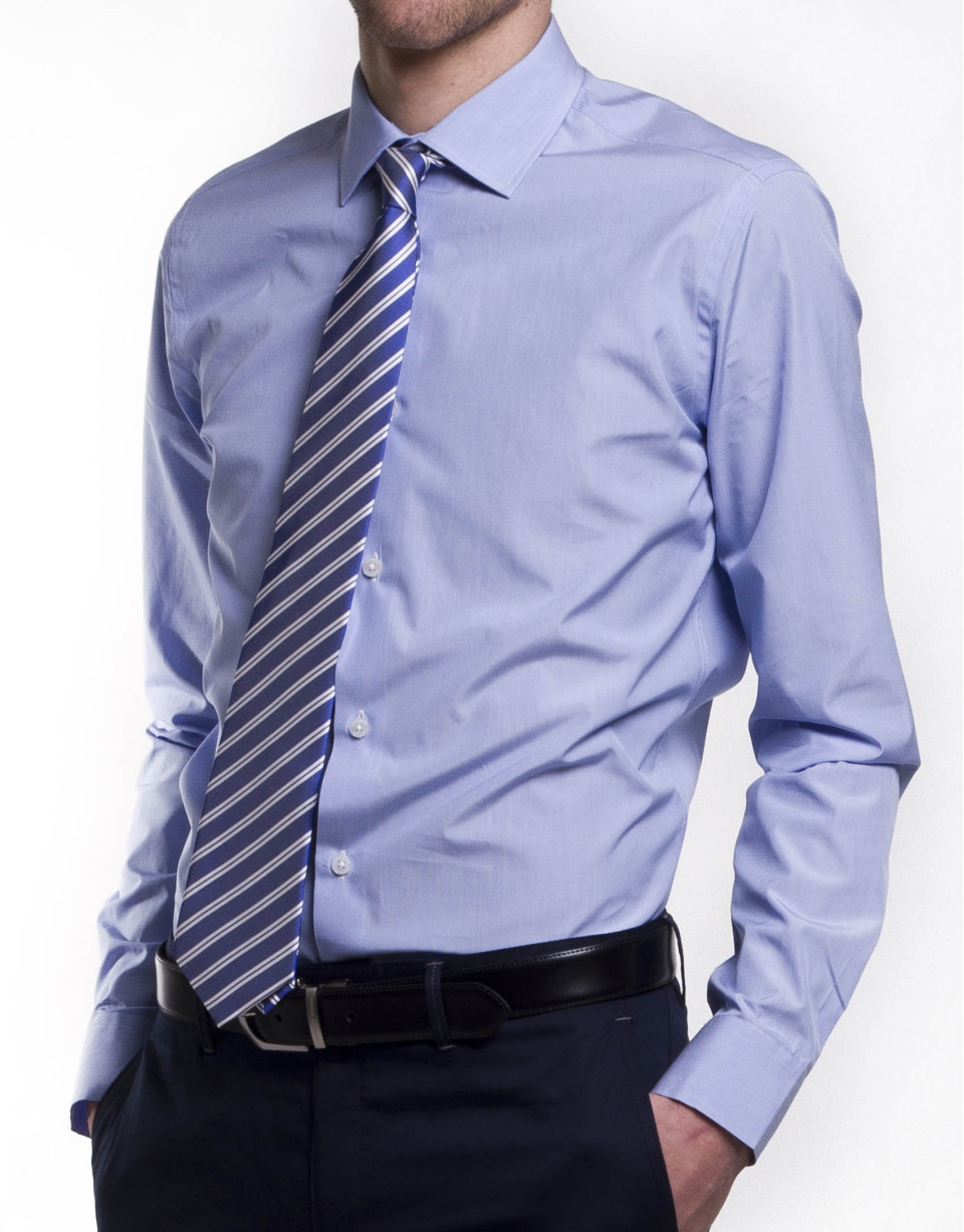 Camisa vestir raya fina