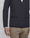 Chaqueta modelo americana azul marino