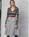 Silver gray culottes