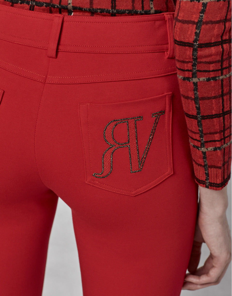 Pantalón 5 bolsillos rojo