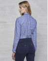 Camisa cuadros azul indigo
