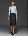 Camisa oxford azul pastel