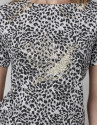 Camiseta bordado fantasía manga corta