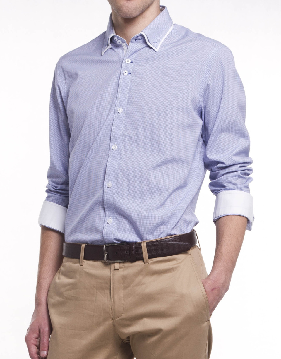 Camisa sport microdibujo