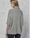 Chaqueta punto oversize gris