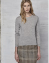 Silver gray wool/cashmere sweater