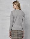 Silver gray wool/cashmere sweater