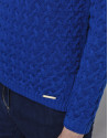 Sapphire blue merino wool sweater