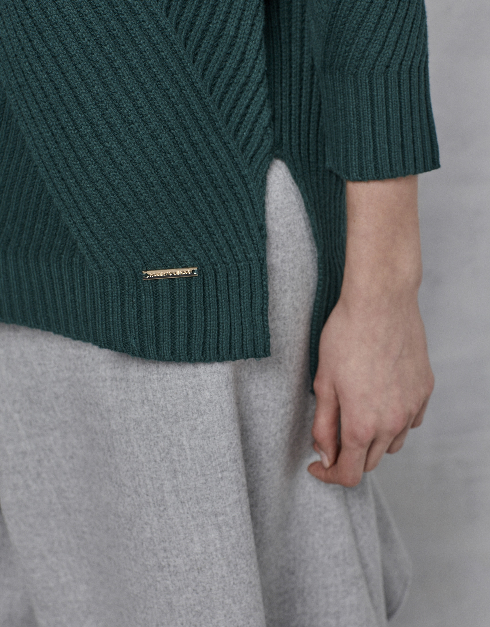 Emerald green oversize sweater