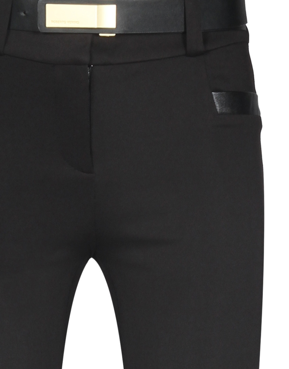 Black knit pants