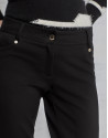 Black pants with five pockets