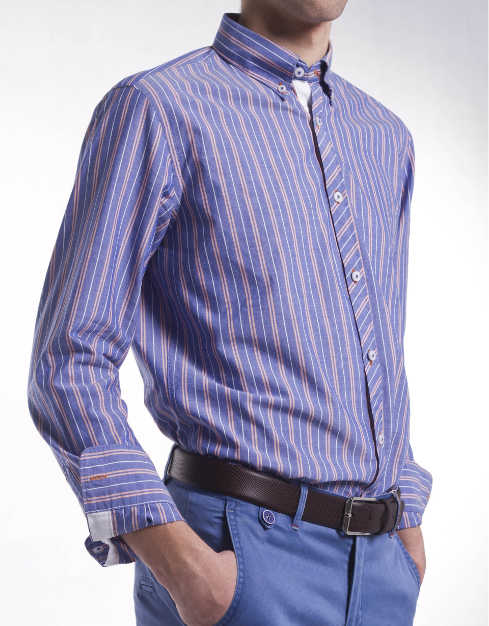 Camisa sport multi rayas
