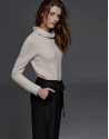Pantalón jogging negro tipo palazzo