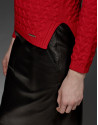 Red merino wool sweater