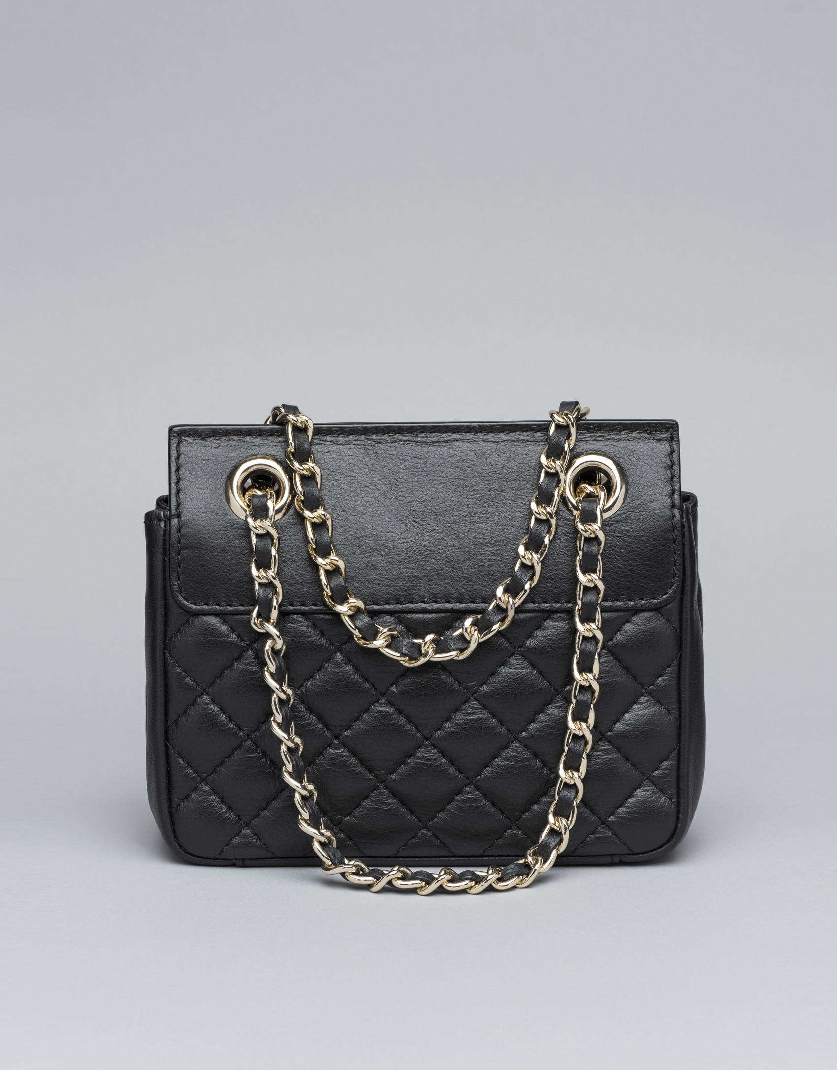 Black leather Ghauri mini shoulder bag