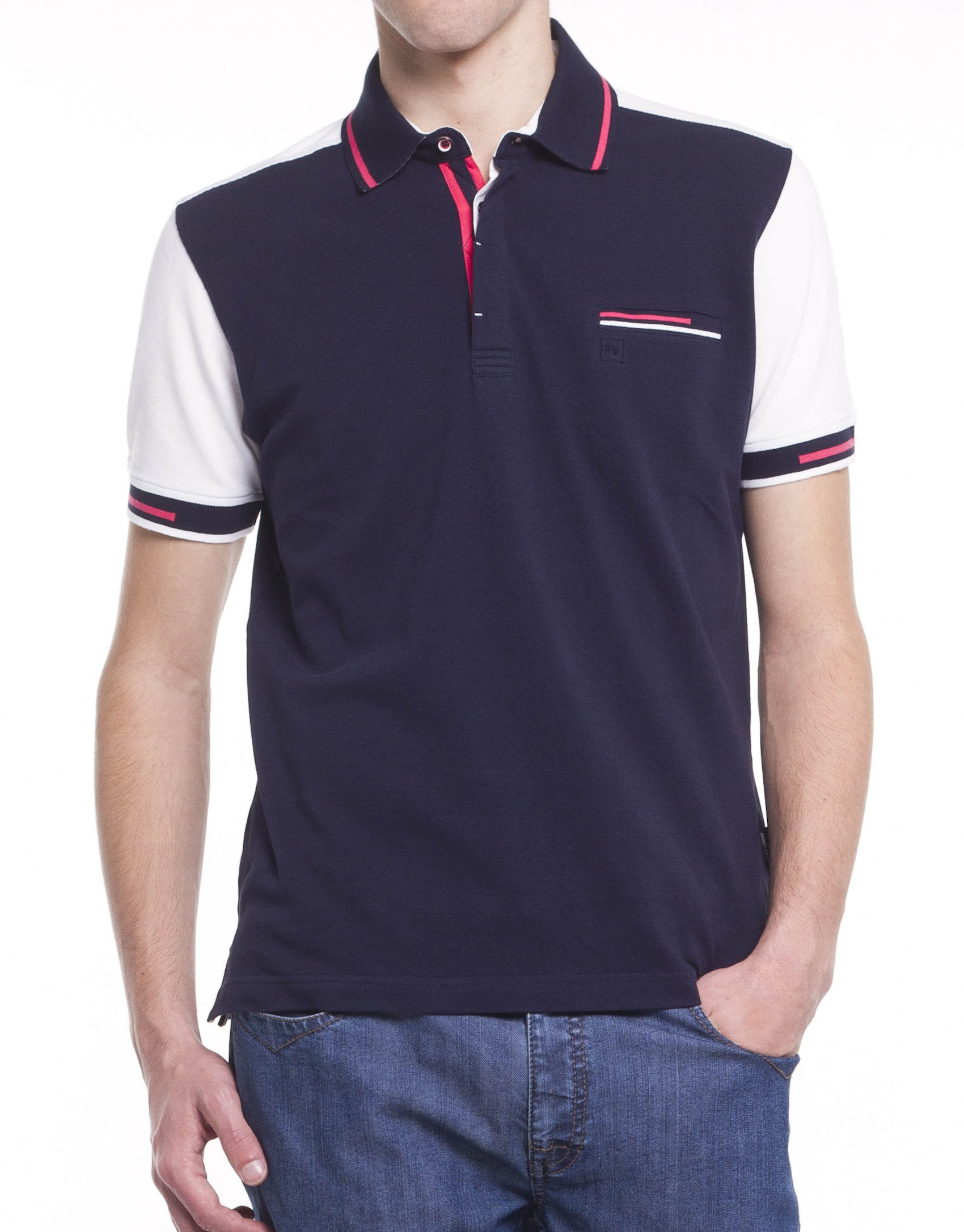 Two color polo shirt 