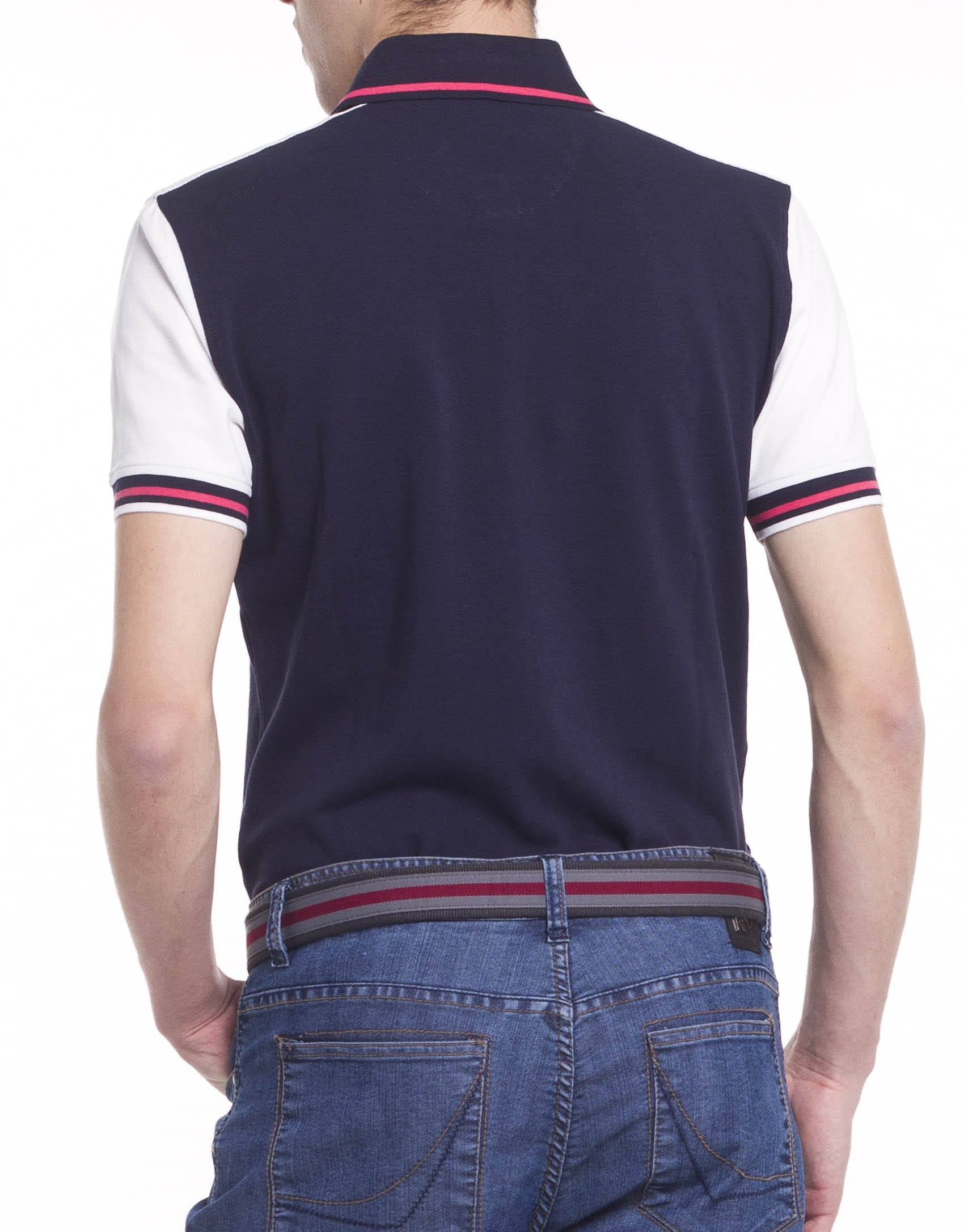 Two color polo shirt 