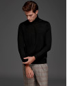 Jersey cuello cisne negro