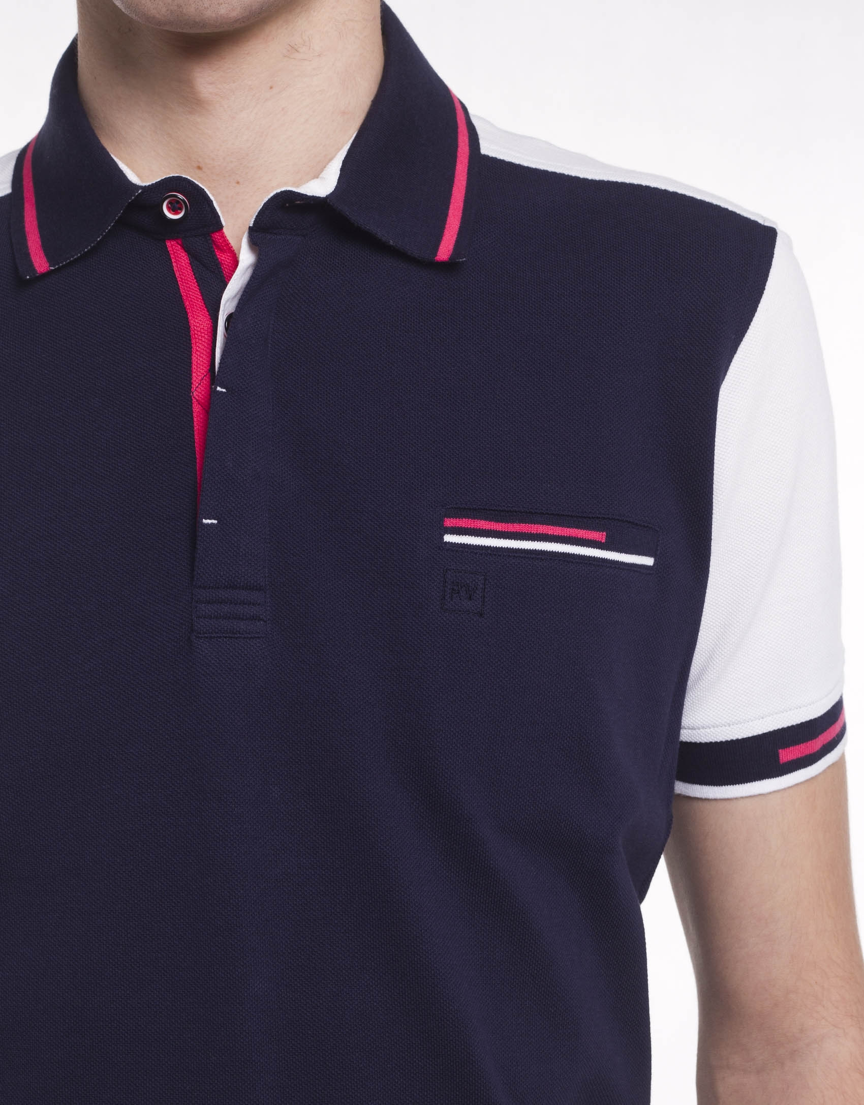 Two color polo shirt 