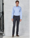 Navy blue dress pants with darting