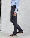 Pantalón de vestir con pinza azul marino