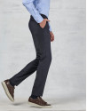 Pantalón de vestir con pinza azul marino