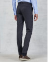 Navy blue dress pants with darting