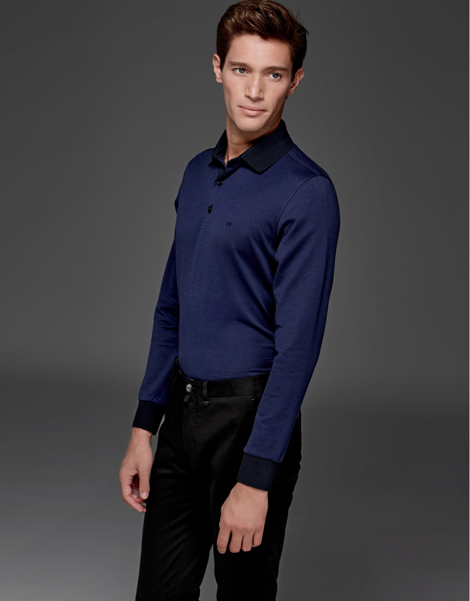 Black cotton chinos