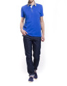 Ribbed necked polo shirt 