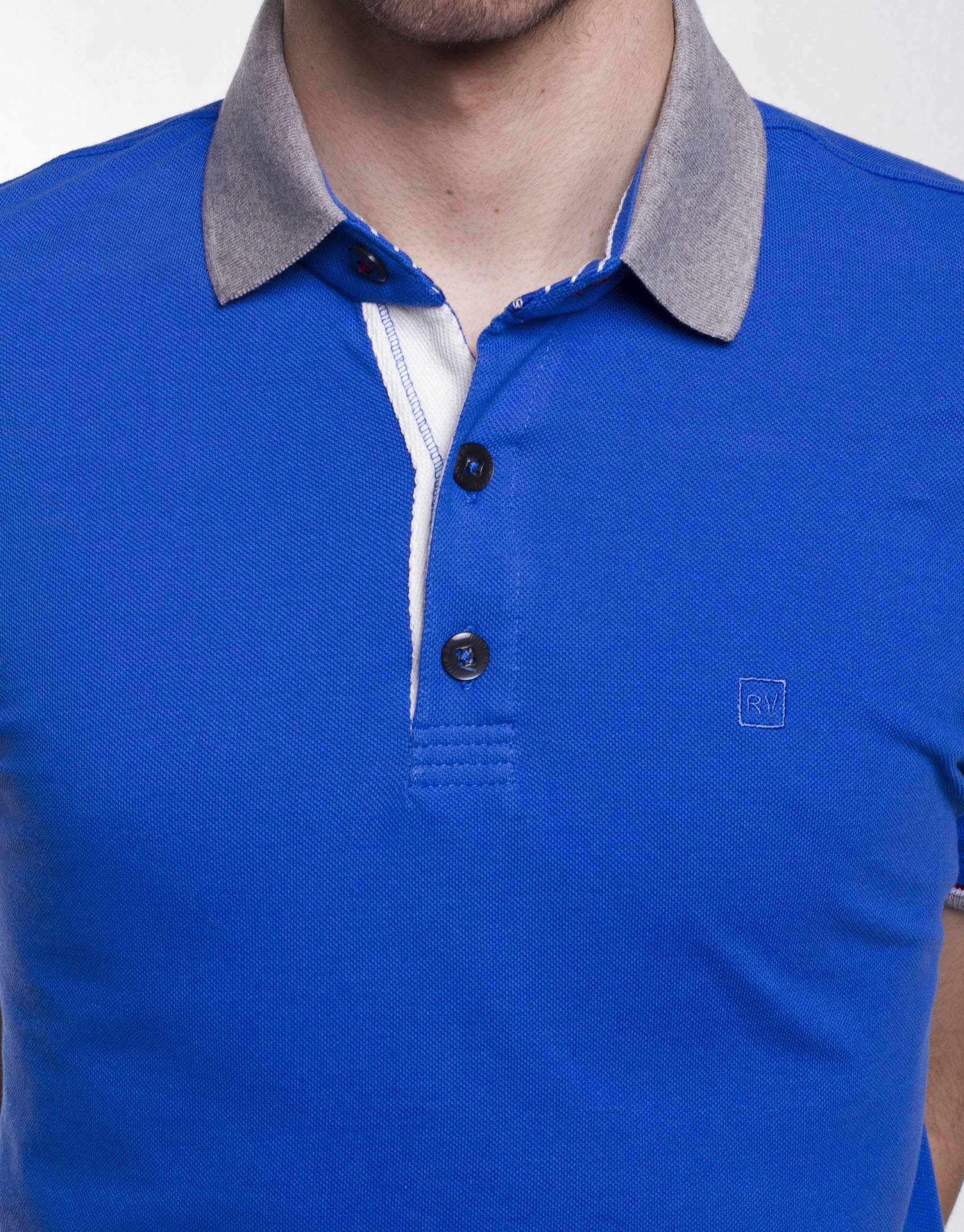 Polo cuello canalé