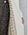 Long white raincoat