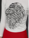 Camiseta huella blanca