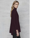 Maroon green oversize sweater