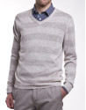Striped knit sweater 