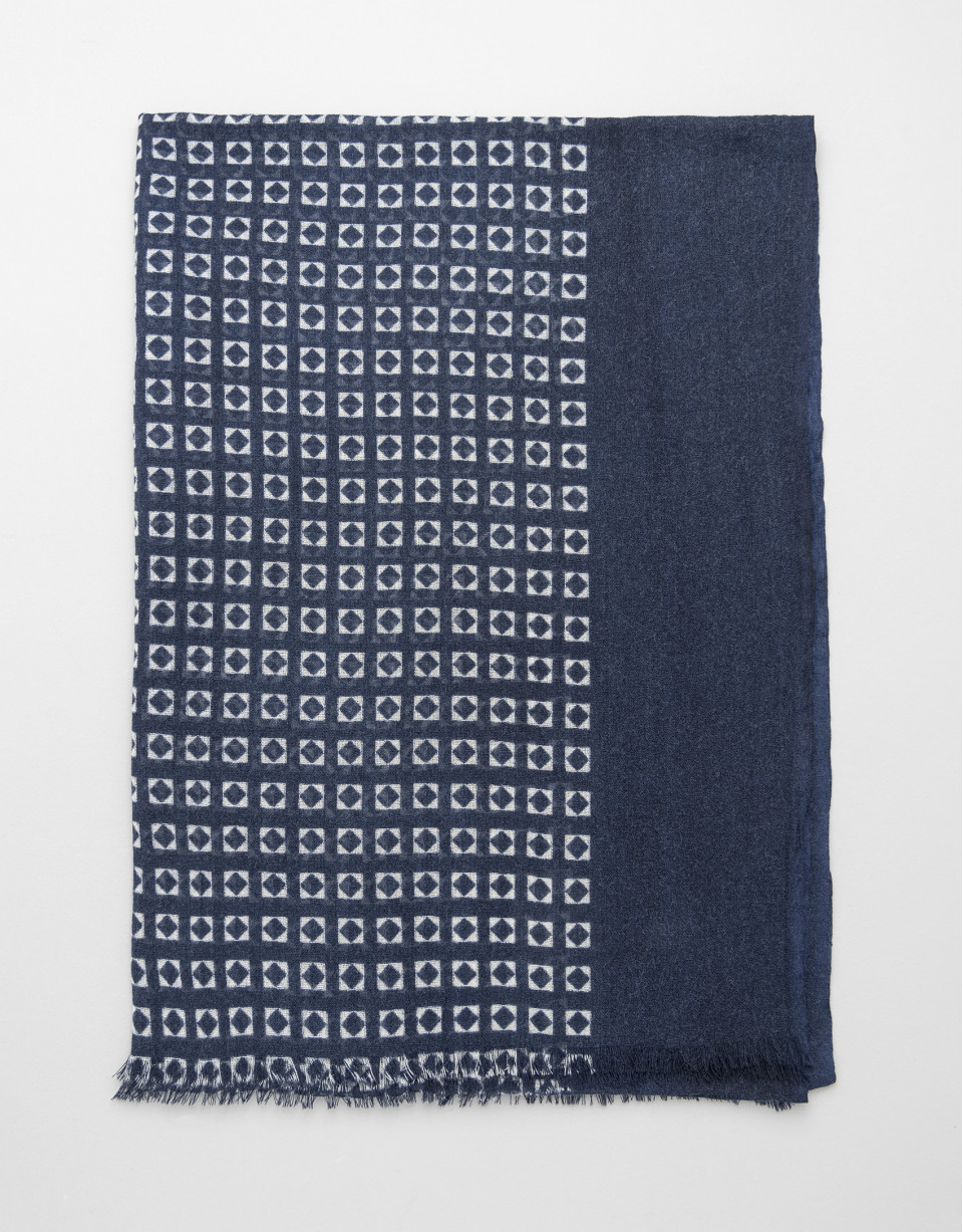 Foulard cuadritos azulón