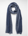 Foulard cuadritos azulón