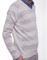 Striped knit sweater 