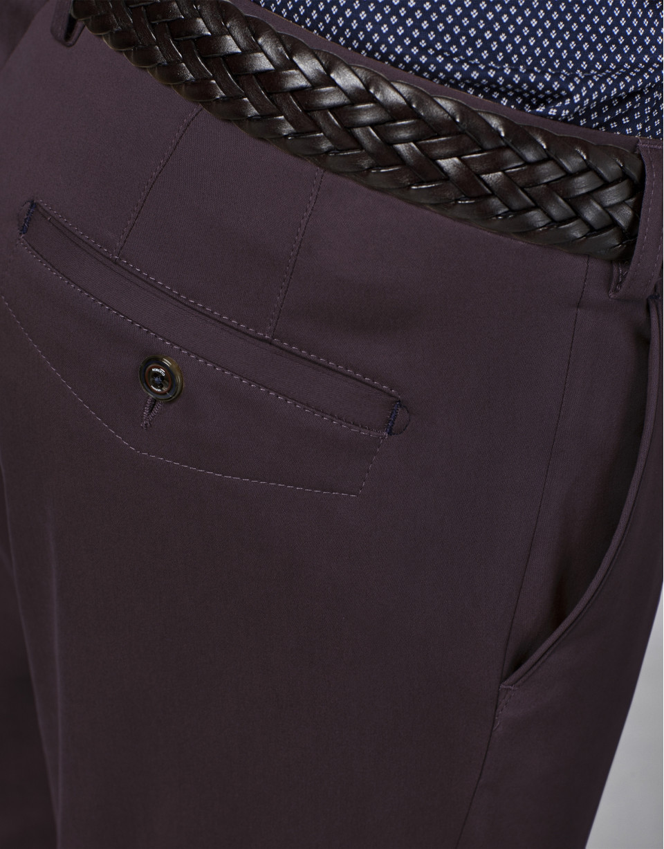 Burgundy cotton chinos