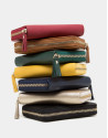 Yellow Saffiano leather mili billfold