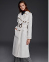 Long white raincoat
