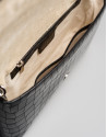 Bolso cartera Sena piel coco negra
