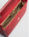 Red leather Ghauri shoulder bag