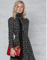 Bolso cartera Joyce en piel roja con cadenas