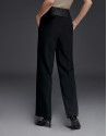 Pants with waist sash