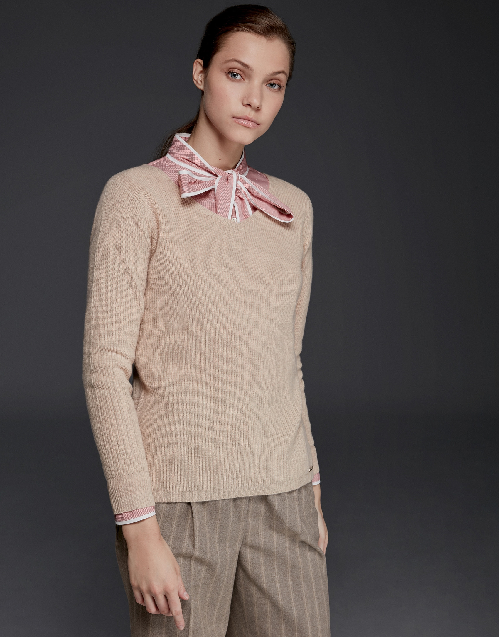 Jersey lana merino color ivory