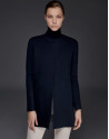 Chaqueta punto doble faz azul marino