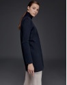 Chaqueta punto doble faz azul marino